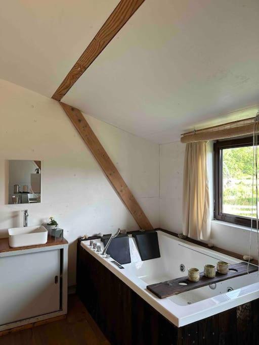 Cosy Cabane Boise Solaire, Balneo Bath Et Toilette Seche A La Ferme Mimizan Bagian luar foto